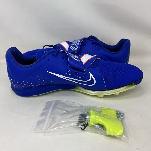 Nike Air Zoom LJ Elite Long Jump Track Spikes Blue Men’s Size 9.5 - Picture 6 of 9